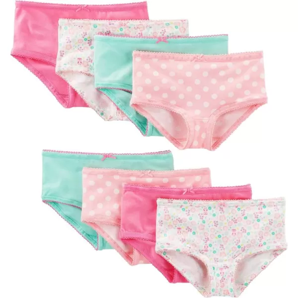 Simple Joys by Carters Girls 8Pack UnderwearMulticolorDotsFloral