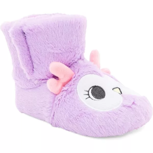 Simple Joys by Carters UnisexBaby Fuzzy SlipperLilac  Owl