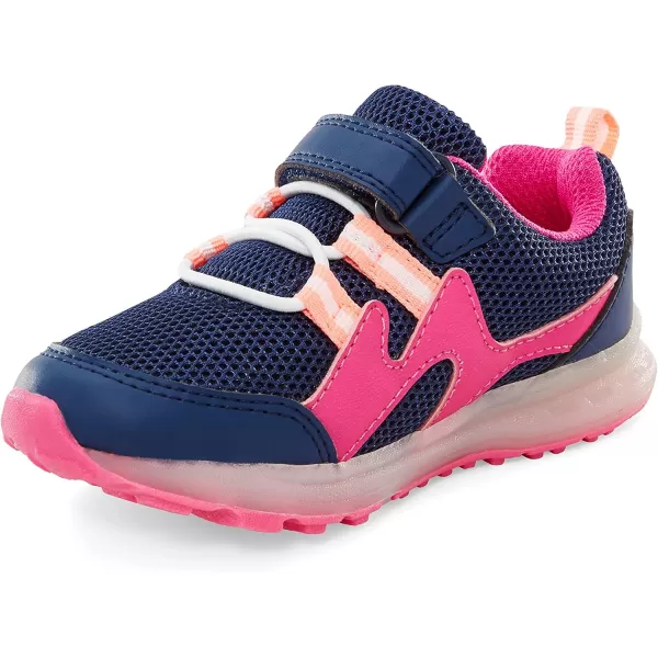 Simple Joys by Carters Unisex Kids Anka Light Up SneakerNavyPink