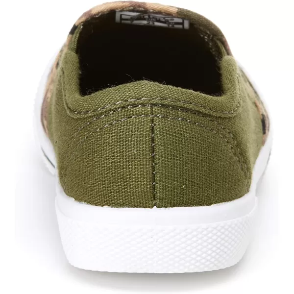 Simple Joys by Carters Unisex Kids and Toddlers Casual Slipon Canvas ShoeGreen Camo