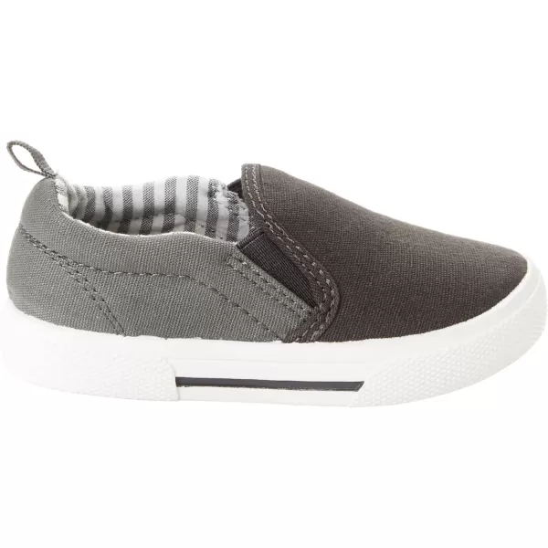 Simple Joys by Carters Unisex Kids and Toddlers Casual Slipon Canvas ShoeGrey