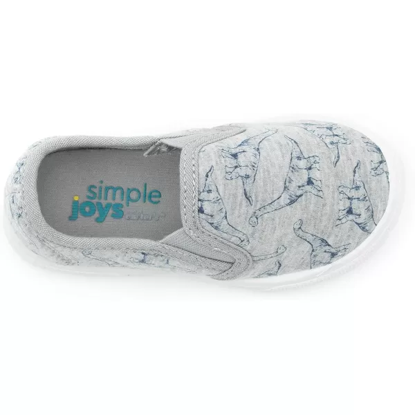 Simple Joys by Carters Unisex Kids and Toddlers Casual Slipon Canvas ShoeLight Grey