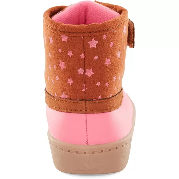 Simple Joys by Carters UnisexChild Alexis Outdoor Boot FashionBrown Pink Stars