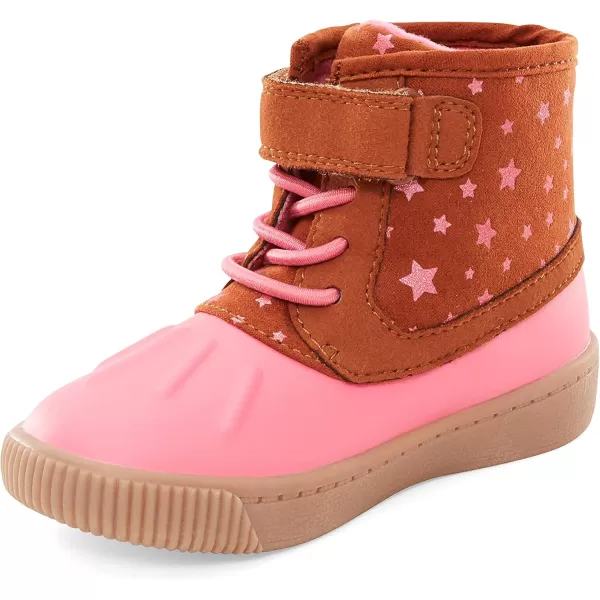 Simple Joys by Carters UnisexChild Alexis Outdoor Boot FashionBrown Pink Stars