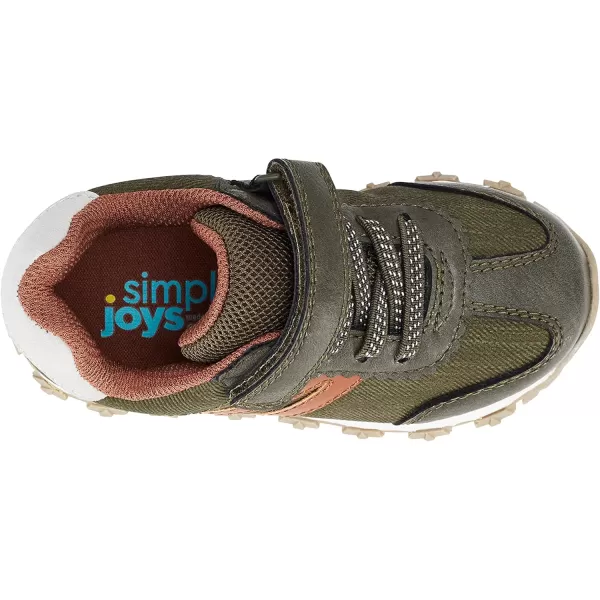 Simple Joys by Carters UnisexChild Bailey Athletic Sneaker Running ShoeOlive