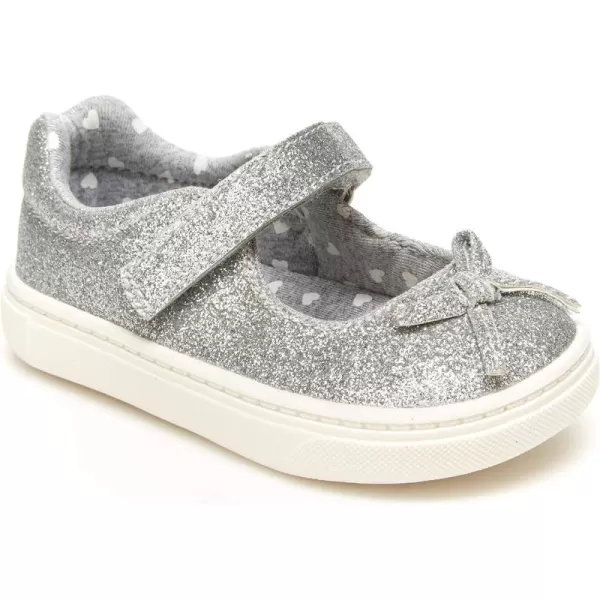 Simple Joys by Carters BabyGirls Elodie Sneaker Mary Jane FlatSilver