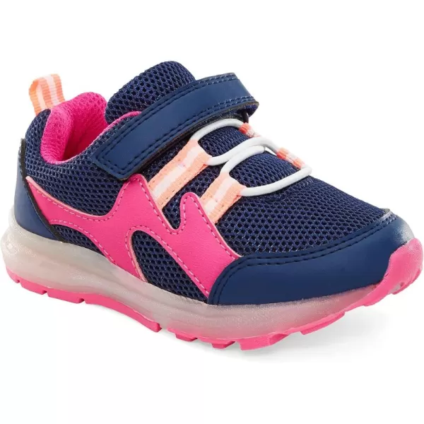 Simple Joys by Carters Unisex Kids Anka Light Up SneakerNavyPink