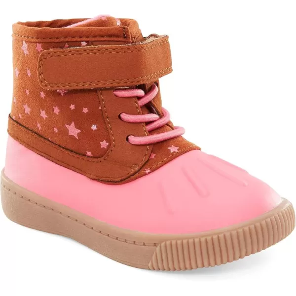 Simple Joys by Carters UnisexChild Alexis Outdoor Boot FashionBrown Pink Stars