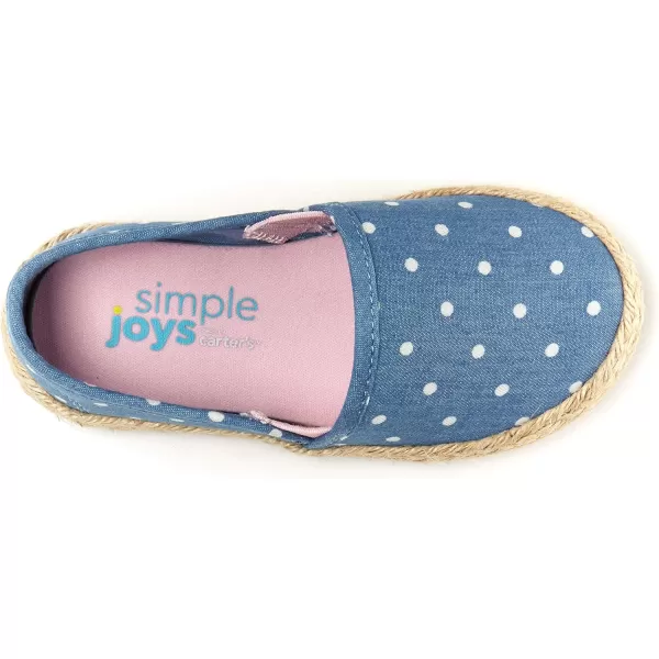 Simple Joys by Carters Girls Ari Canvas Espadrille SneakerBlue