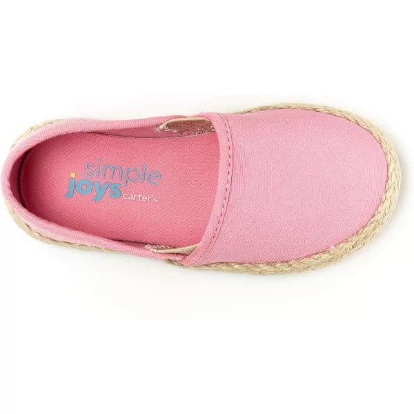 Simple Joys by Carters Girls Ari Canvas Espadrille SneakerPink