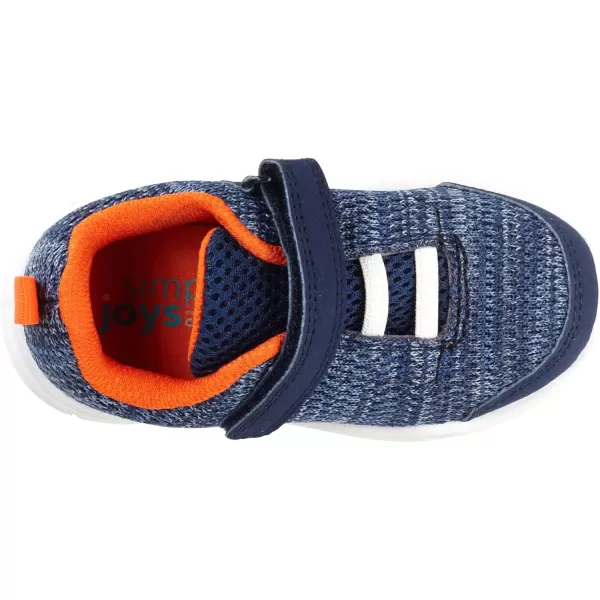 Simple Joys by Carters Unisex Kids and Toddlers Jordynn Knitted Athletic SneakerNavy