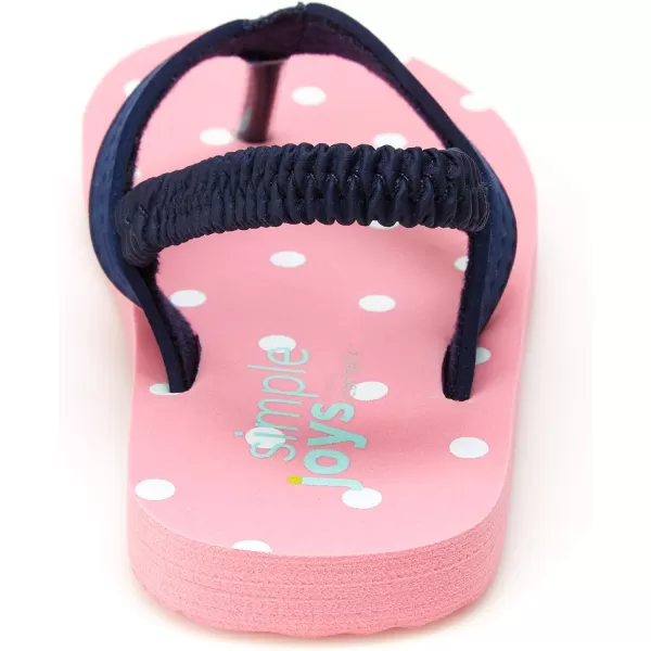 Simple Joys by Carters Girls Kimmie Kaia Aqua Set SandalNavyPink Dots