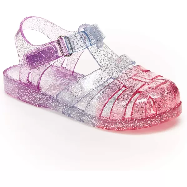 Simple Joys by Carters Girls and Toddlers Kimmie Nora Jelly Sandal SetPinkPurple Shine