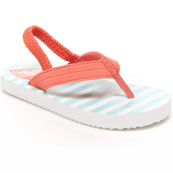 Simple Joys by Carters Girls and Toddlers Kimmie Nora Jelly Sandal SetSilverTurquoise Blue Stripe