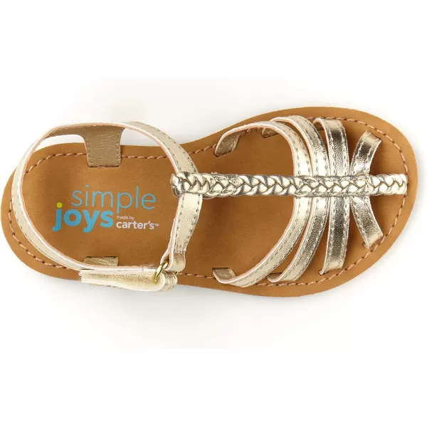 Simple Joys by Carters girls Freya Gladiator SandalGold