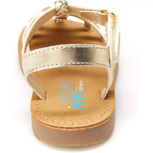 Simple Joys by Carters girls Freya Gladiator SandalGold