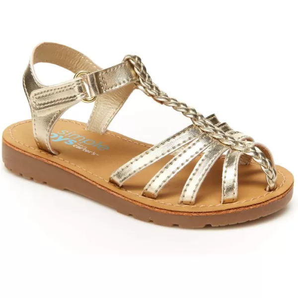 Simple Joys by Carters girls Freya Gladiator SandalGold