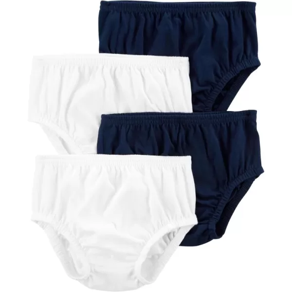 Simple Joys by Carters Baby Girls 4Pack Diaper CoversNavyWhite