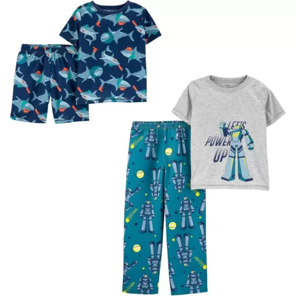 Simple Joys by Carters Boys 4Piece Poly PajamasSharkTransformers