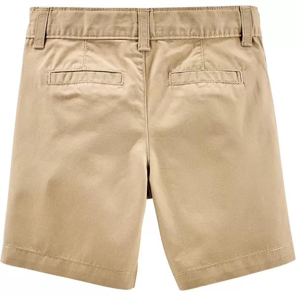 Simple Joys by Carters Boys Flat Front Shorts Pack of 2Light Khaki BrownNavy