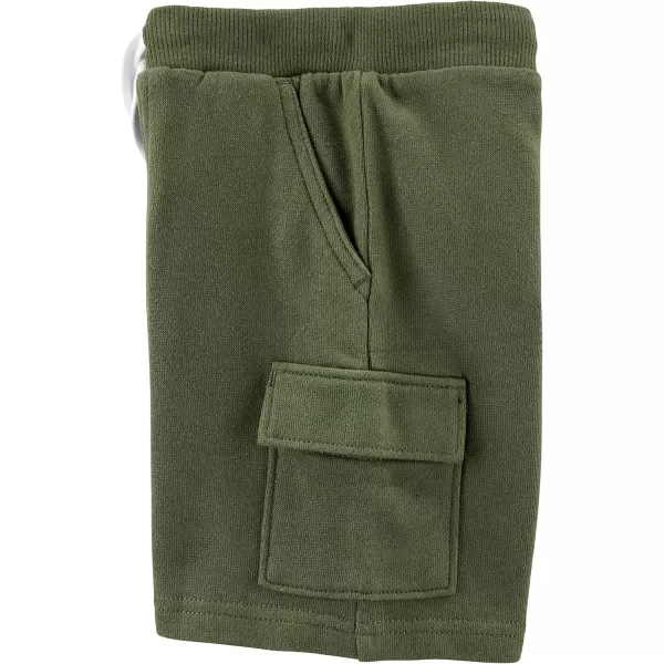 Simple Joys by Carters Boys Knit Cargo Shorts Pack of 2OliveGrey