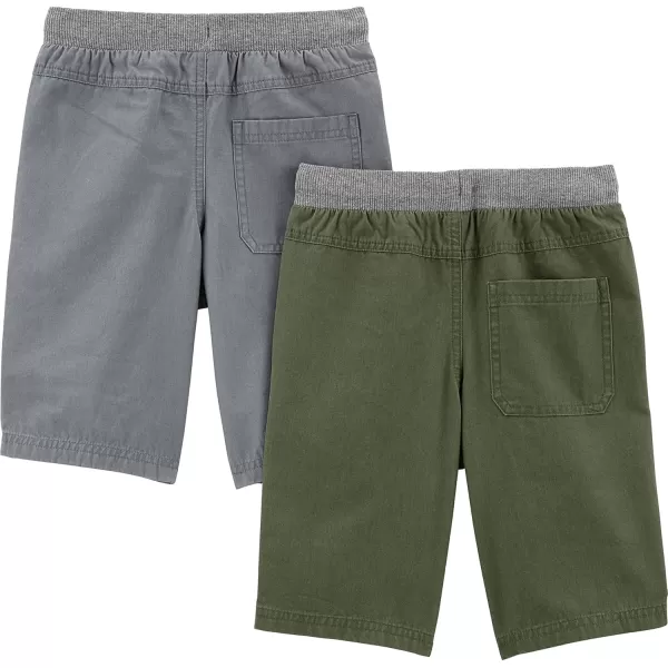 Simple Joys by Carters Boys Shorts Pack of 2GreenGrey