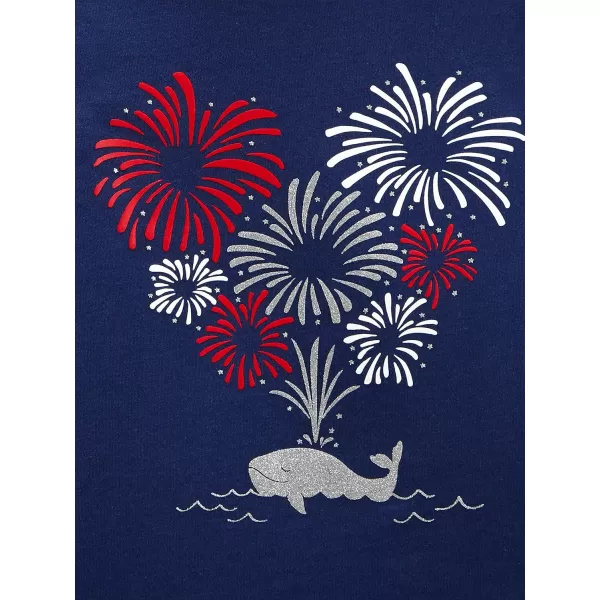 Simple Joys by Carters Girls ShortSleeve Shirts and TopsNavy FireworksRed Flowers