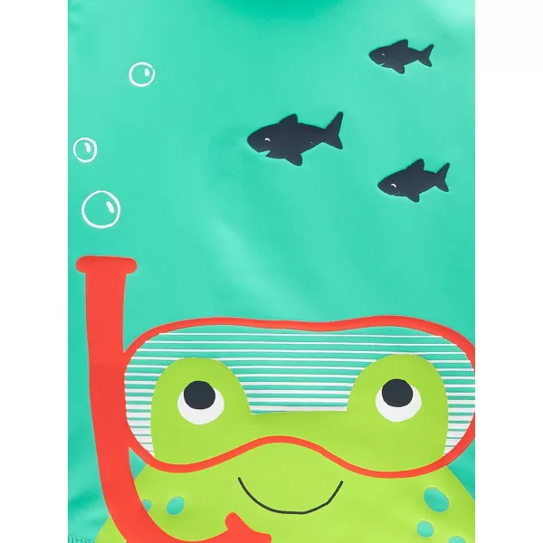 Simple Joys by Carters Toddlers and Baby Boys Swimsuit Trunk and Rashguard SetFrogs