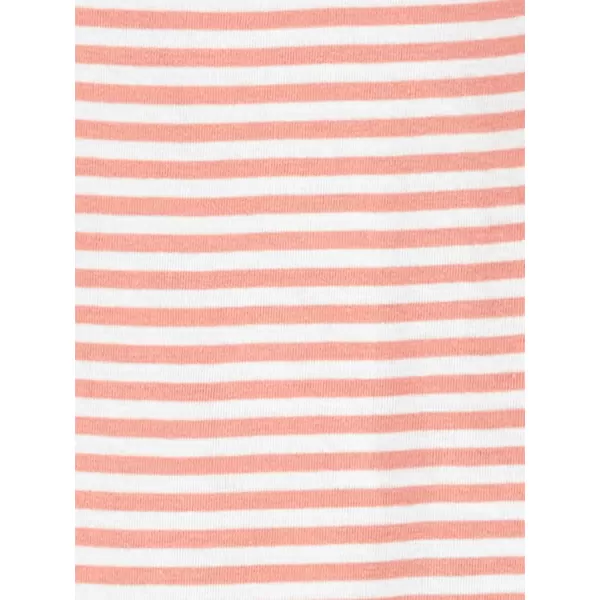 Simple Joys by Carters Kids 3Pack Snug Fit Footless Cotton PajamasGrey FloralPink StripeWhite Strawberry