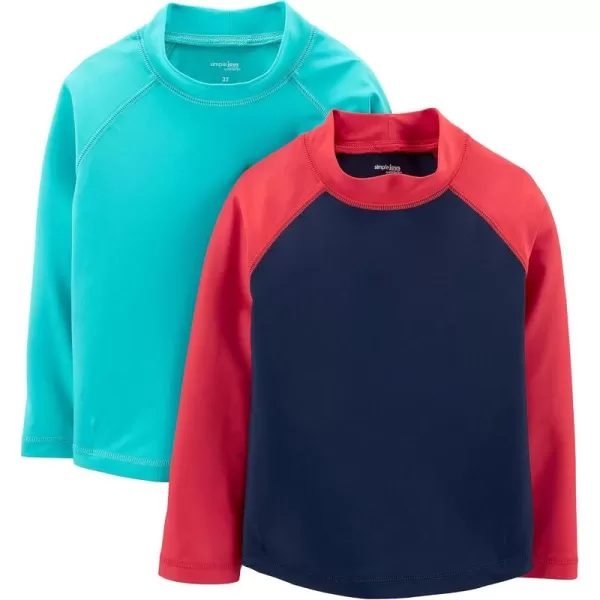 Simple Joys by Carters Boys 2Pack Assorted Rashguard SetsBlueRed