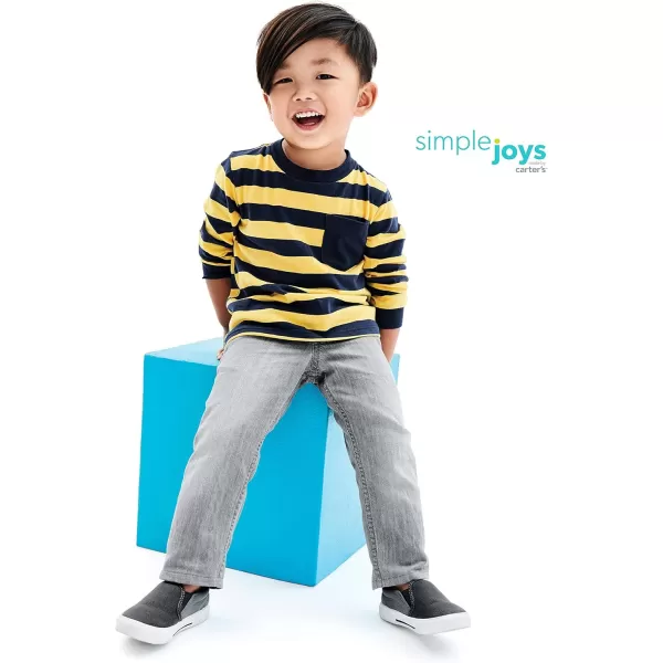 Simple Joys by Carters Toddler Boys PullOn Denim Pant Pack of 2GreyDenim