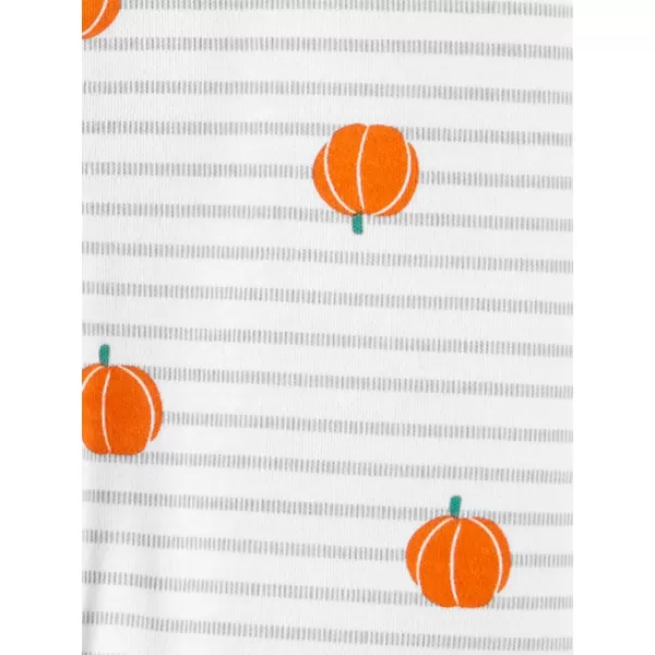 Simple Joys by Carters Baby 2Pack Halloween Cotton Footed Sleep and PlaySkeletonPumpkins