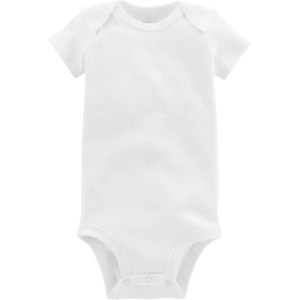 Simple Joys by Carters unisexbaby 8pack Shortsleeve BodysuitWhite