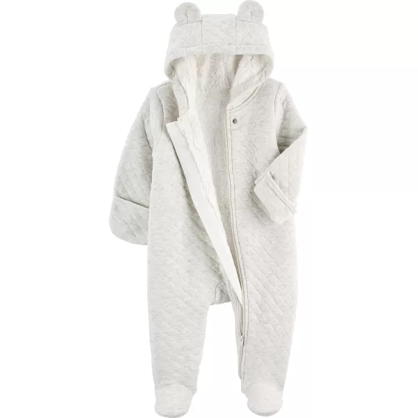 Simple Joys by Carters unisexbaby Fleece Footed Jumpsuit PramGrey