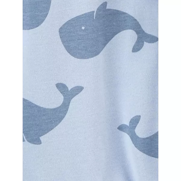 Simple Joys by Carters Baby Boys Cotton Sleeper Gown Pack of 3HeatherStripeWhales