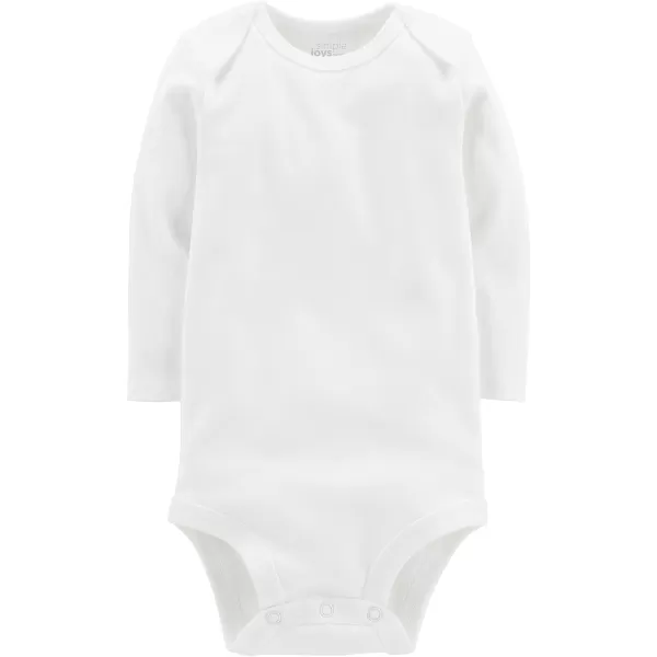 Simple Joys by Carters unisexbaby 7pack Long Sleeve BodysuitWhite