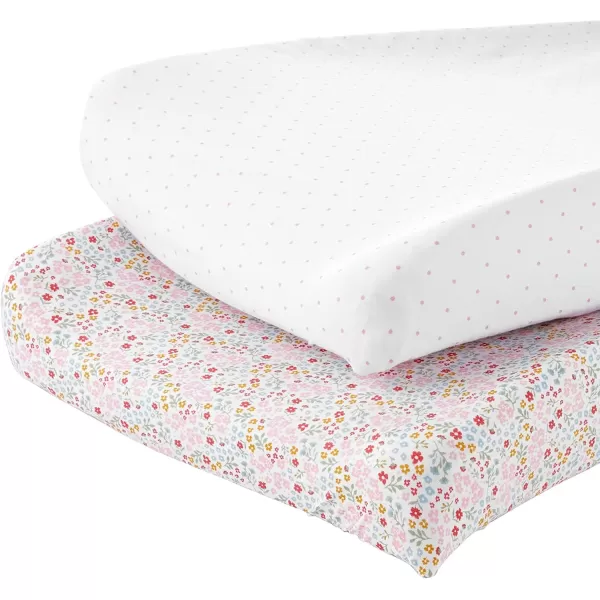 Simple Joys by Carters Baby 2Pack Cotton Changing Pad CoversFloralDots