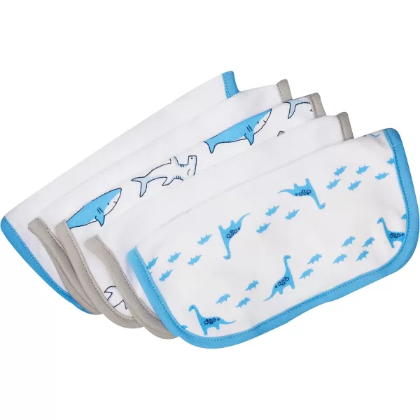 Simple Joys by Carters Unisex Babies 8Piece Towel and Washcloth Set MultipacksSharkDinasaur