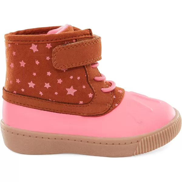 imageSimple Joys by Carters UnisexChild Alexis Outdoor Boot FashionBrown Pink Stars