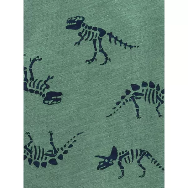 imageSimple Joys by Carters Boys 3Pack Long Sleeve ShirtsDark Grey StripeGrey DotsSpruce Green Dinosaur