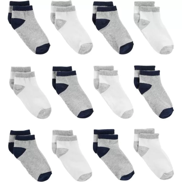 imageSimple Joys by Carters Baby Boys 12Pack SocksGreyNavyWhite