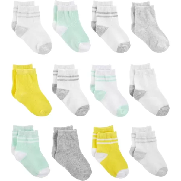 imageSimple Joys by Carters Baby Boys 12Pack SocksMulticolorSolid Colors