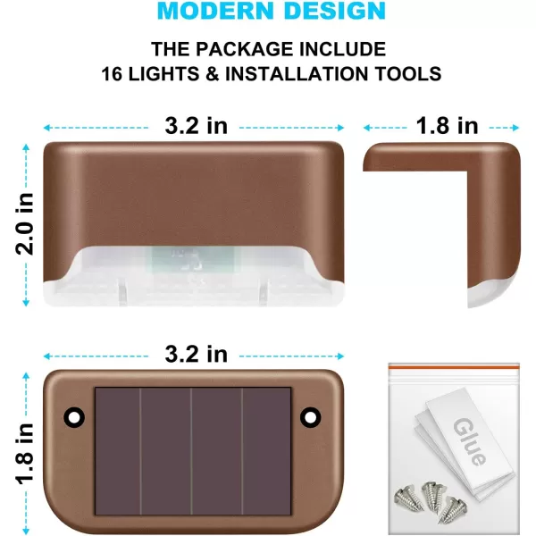 DenicMic 3 Pack Solar Deck Lights Fence Post Solar Lights for Patio Pool Stairs Step Waterproof LED Deck Lights Solar Powered Outdoor Lights Warm White