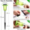 image:imageDenicMic Solar Lights Outdoor 10 Pack Waterproof Pink LED Stainless Steel Stake Outside Lights for Yard Pathway Garden Driveway Walkway Landscape Path Lighting Mothers Day Gifts for MomGreen 10Pack