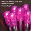 image:imageDenicMic Solar Lights Outdoor 10 Pack Waterproof Pink LED Stainless Steel Stake Outside Lights for Yard Pathway Garden Driveway Walkway Landscape Path Lighting Mothers Day Gifts for MomPink 10Pack