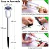 image:imageDenicMic Solar Lights Outdoor 10 Pack Waterproof Pink LED Stainless Steel Stake Outside Lights for Yard Pathway Garden Driveway Walkway Landscape Path Lighting Mothers Day Gifts for MomCold 15Pack