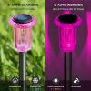 image:imageDenicMic Solar Lights Outdoor 10 Pack Waterproof Pink LED Stainless Steel Stake Outside Lights for Yard Pathway Garden Driveway Walkway Landscape Path Lighting Mothers Day Gifts for MomPink 10Pack