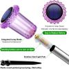 image:imageDenicMic Solar Lights Outdoor 10 Pack Waterproof Pink LED Stainless Steel Stake Outside Lights for Yard Pathway Garden Driveway Walkway Landscape Path Lighting Mothers Day Gifts for MomPurple 10Pack