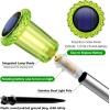 image:imageDenicMic Solar Lights Outdoor 10 Pack Waterproof Pink LED Stainless Steel Stake Outside Lights for Yard Pathway Garden Driveway Walkway Landscape Path Lighting Mothers Day Gifts for MomGreen 10Pack