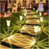 image:imageDenicMic Solar Lights Outdoor 10 Pack Waterproof Pink LED Stainless Steel Stake Outside Lights for Yard Pathway Garden Driveway Walkway Landscape Path Lighting Mothers Day Gifts for MomWarm 15Pack